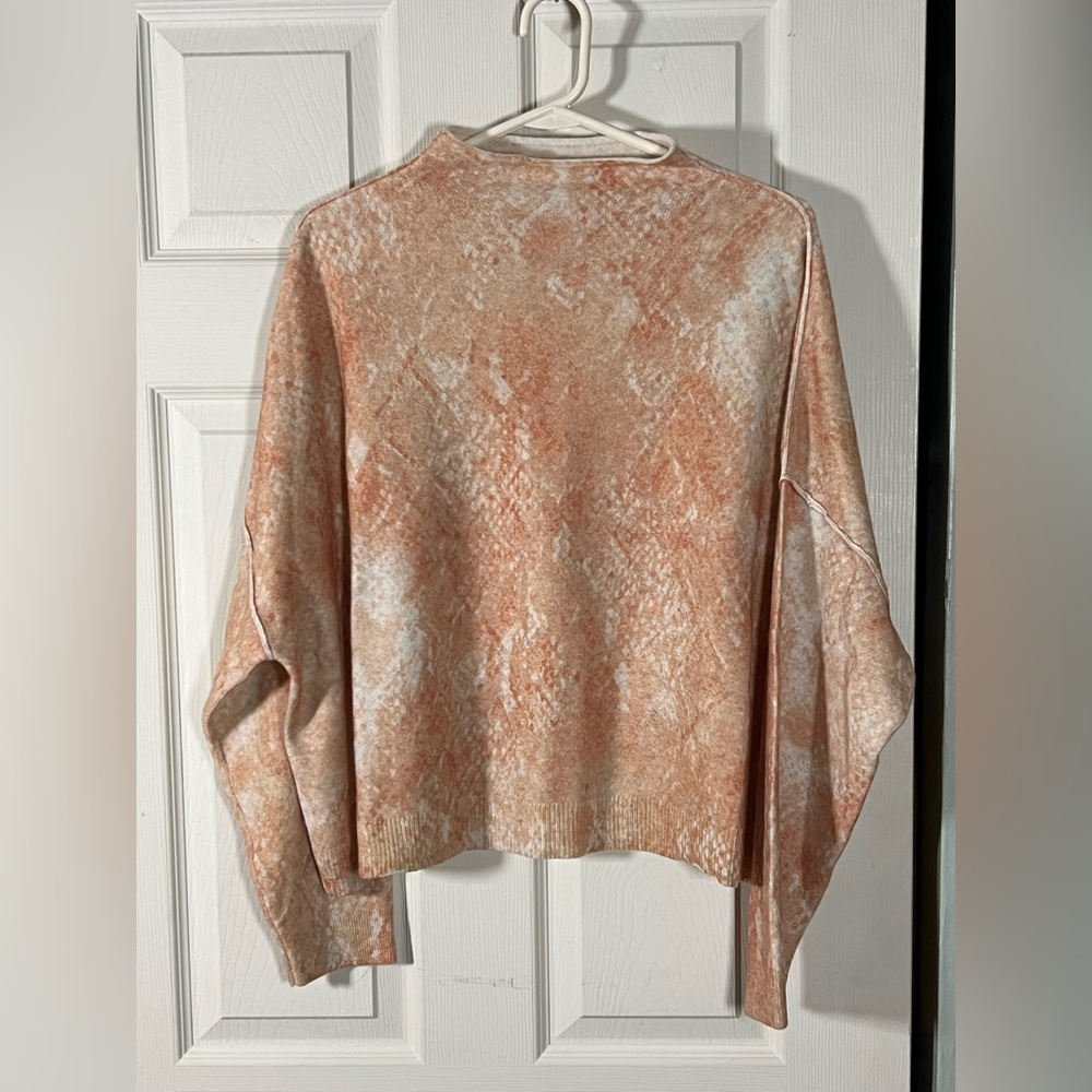Anthropologie The Alani Cashmere Mock-Neck Sweater by Pilcro Neutral Size XL - Picture 8 of 9
